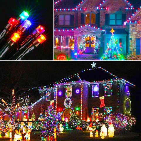 LUCES NAVIDEÑAS CON PANEL SOLAR